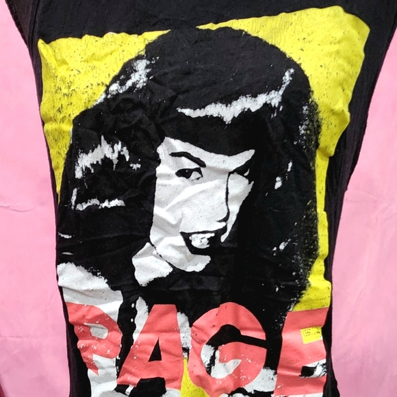 Bettie page graphic tank top size large pinup 50s retro - Picture 4 of 5